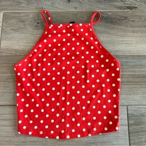 Polka dot crop top